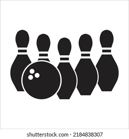bowling icon vector design template