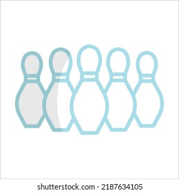 bowling icon vector design template
