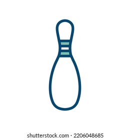 bowling icon vector design template in white background