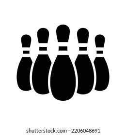 bowling icon vector design template in white background