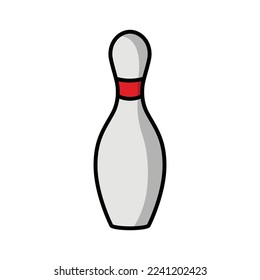 Bowling icon vector design template.