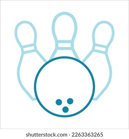 bowling icon vector design template