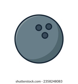 bowling icon vector design template simple and clean