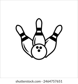 Bowling icon. Bowling icon vector design template for web design, app, and UI.