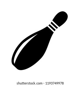 Bowling Icon Vector. Glyph Style. EPS 10.