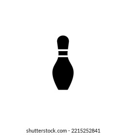 Bowling icon vector illustration. bowling ball and pin sign and symbol.