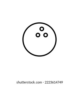 Bowling icon vector illustration. bowling ball and pin sign and symbol.