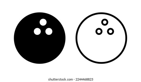 Bowling icon vector illustration. bowling ball and pin sign and symbol.