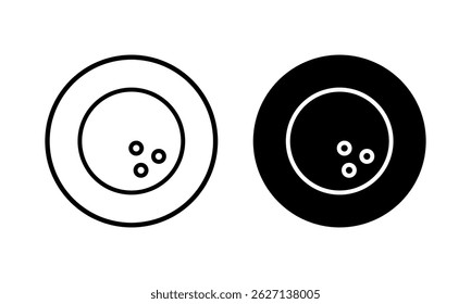 Bowling icon vector illustration. bowling ball and pin sign and symbol.