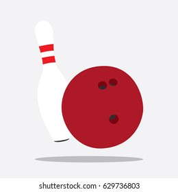 Bowling icon, vector illustration design. Sport objects collection.