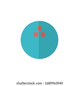bowling icon vector illustration. bowling icon vector flat style design