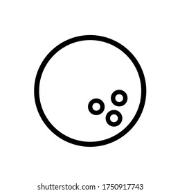 Bowling icon, vector illustration. Flat design style. Vector bowling icon illustration isolated on white background, bowling icon Eps10. bowling icons graphic design vector symbols.