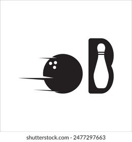 BOWLING ICON VECTOR ILLUSTRATION SYMBOL DESIGN