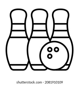 Bowling icon vector image. Can also be used for web apps, mobile apps and print media.