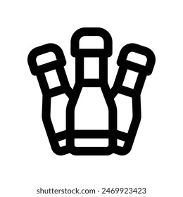 bowling icon. vector line icon for your website, mobile, presentation, and logo design.