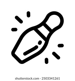bowling icon. vector line icon for your website, mobile, presentation, and logo design.