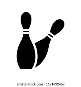 Bowling icon vector logo template