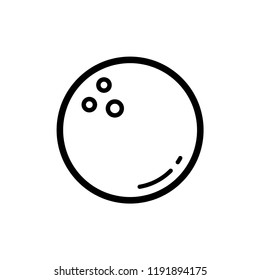 Bowling icon vector logo template