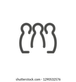 Bowling icon. vector bowling pins - sports game icon