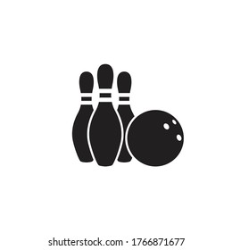 bowling icon vector sign symbol