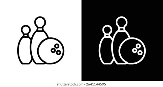 Bowling icon vector simple element illustration editable