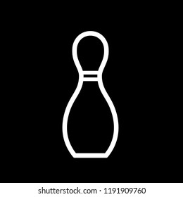 Bowling icon vector style trendy