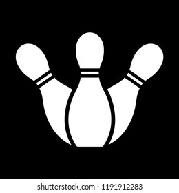 Bowling icon vector style trendy