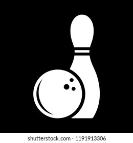 Bowling icon vector style trendy