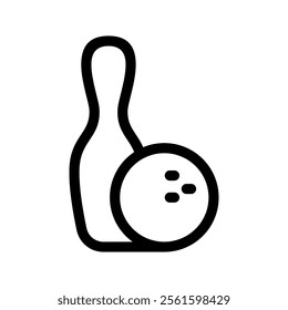 Bowling Icon Vector Symbol Design Illustration