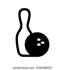 Bowling Icon Vector Symbol Design Illustration