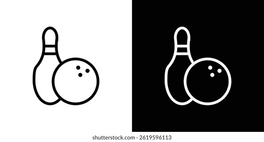 Bowling icon Vector symbol in trendy flat style