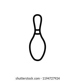 bowling icon vector template
