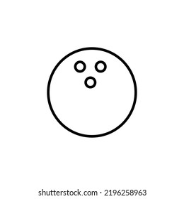 Bowling icon vector for web and mobile app. bowling ball and pin sign and symbol.