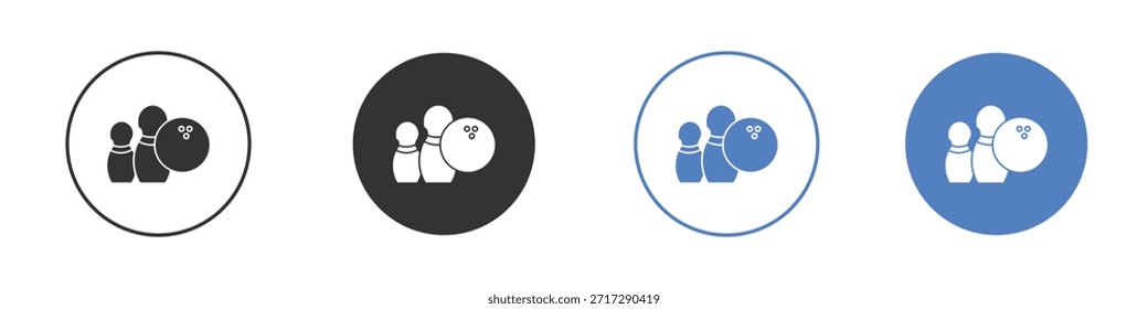 Bowling icon for web design. pixel perfect flat icons