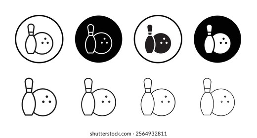 Bowling icon web design in vector