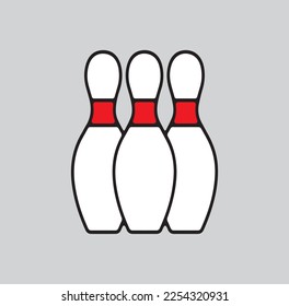 bowling icon,bowling pin icon vector isolated on background