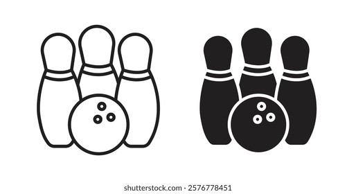 Bowling icons pack for ui designs