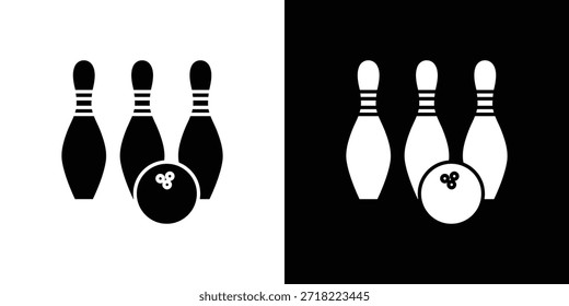 Iconos de bolos. Vector Plantilla Ilustración Símbolo Píxeles Perfecto