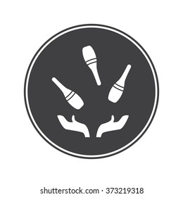 Bowling juggling icon