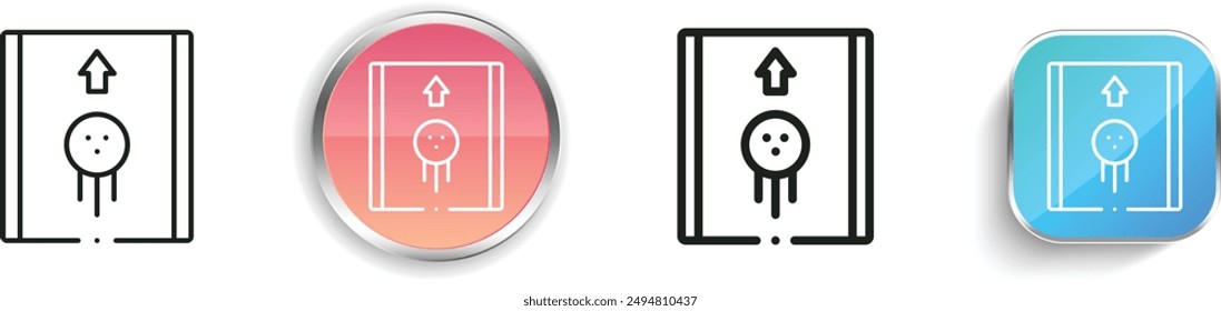 bowling lane icon. Thin Linear, Regular and Button Style Design Isolated On White Background