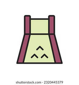Bowling Lane Icon Vector Illustration