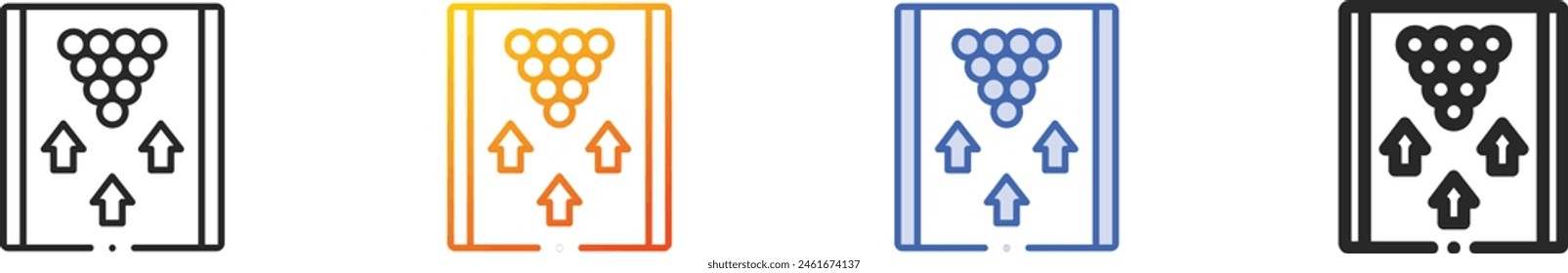 bowling lane icon.Thin Linear, Gradient, Blue Stroke and bold Style Design Isolated On White Background