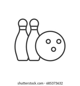 Bowling line icon.