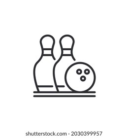bowling line icon for business website,apps, and many more