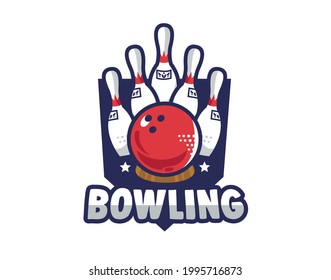 bowling logo for all types of teams and events