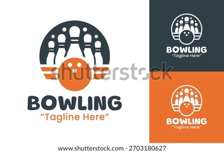Bowling Logo Bold and Strong Identity for Leagues