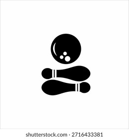 Bowling logo design with a human concept.