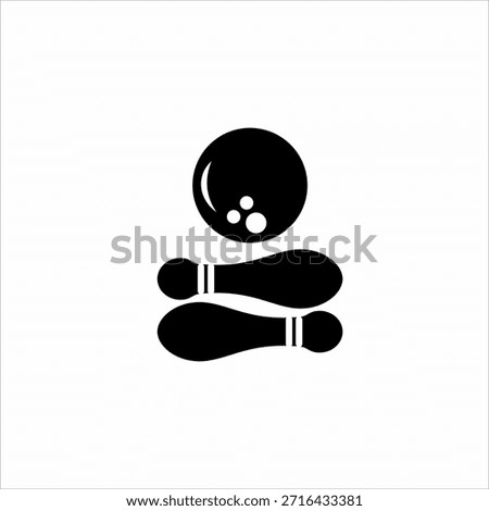 Bowling logo design with a human concept.