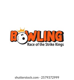 Bowling Logo Design - Race of the Strike Kings