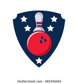 Bowling logo design template